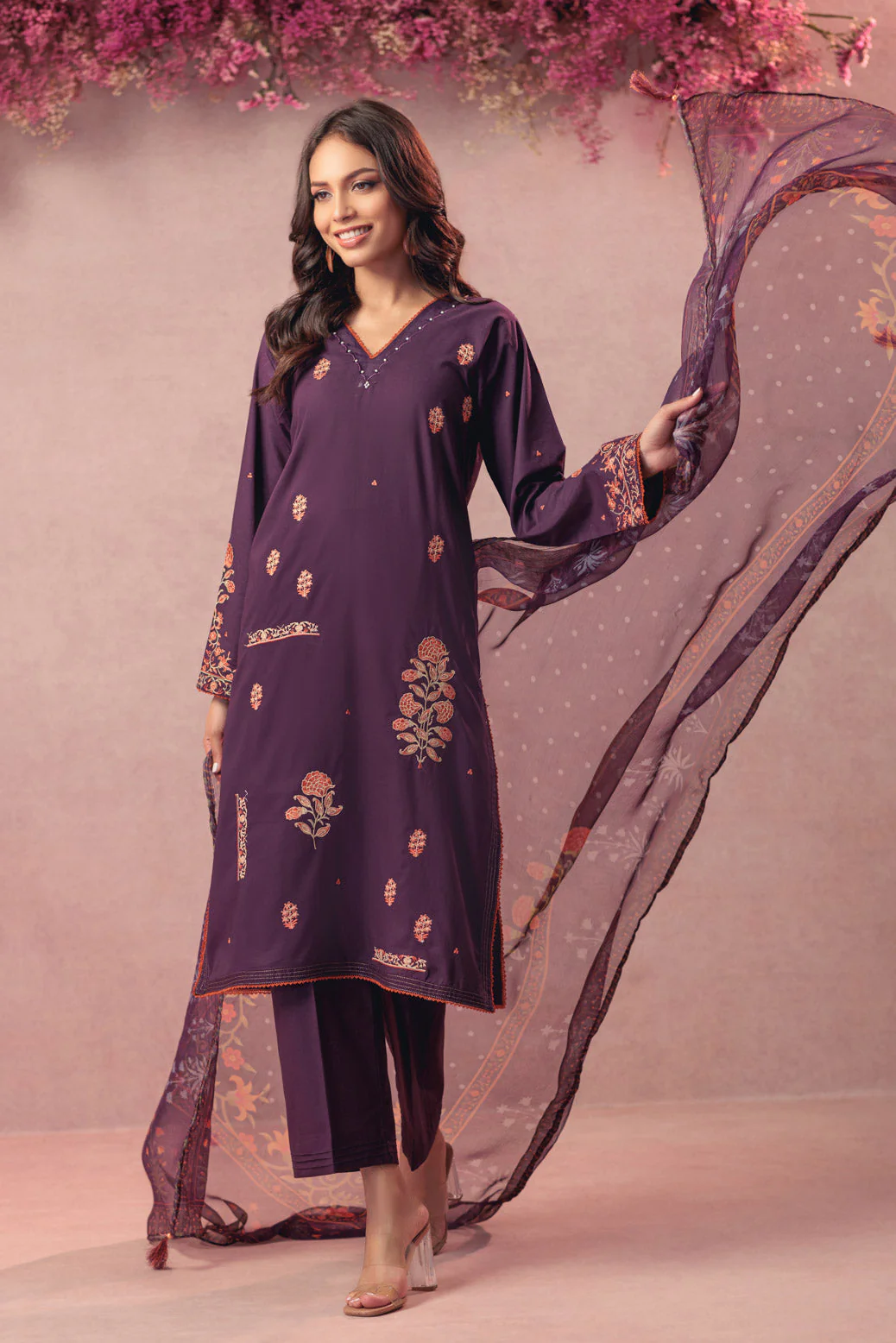 PURPLE-CAMBRIC-3 PIECE (6S24B3P031) - Image 3