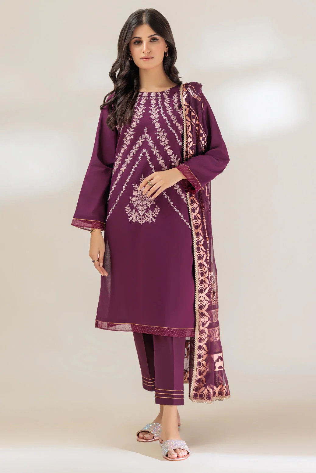 PURPLE-CAMBRIC-3 PIECE (BSHS233P17) - Image 4