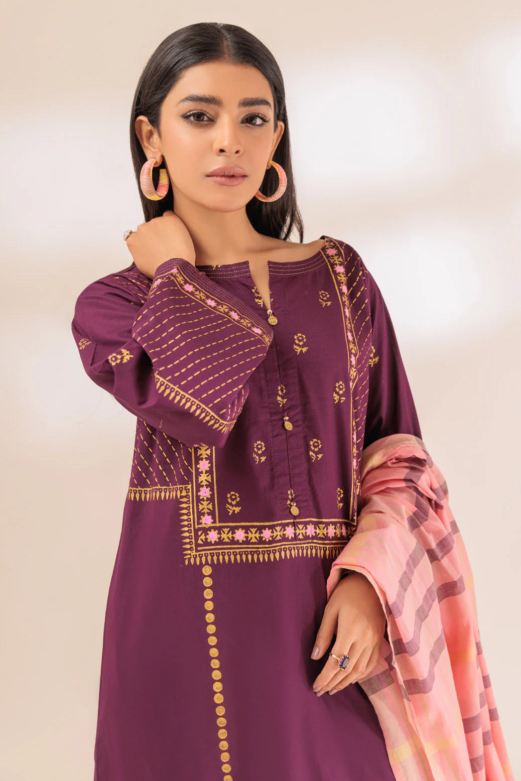PURPLE-CAMBRIC-3 PIECE (SRLS233P03) - Image 4