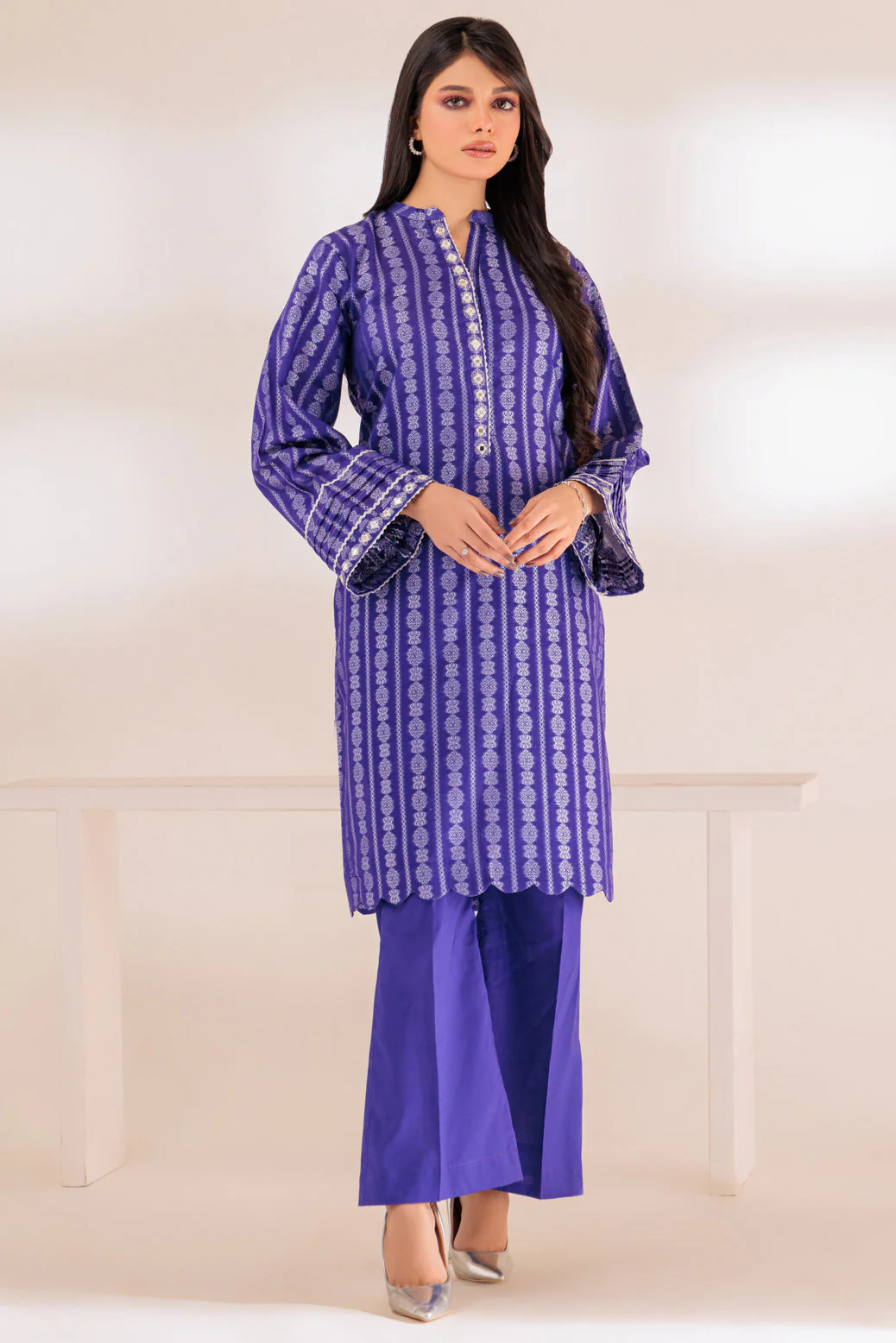 PURPLE-DOBBY-2 PIECE (SAS232P40) - Image 2