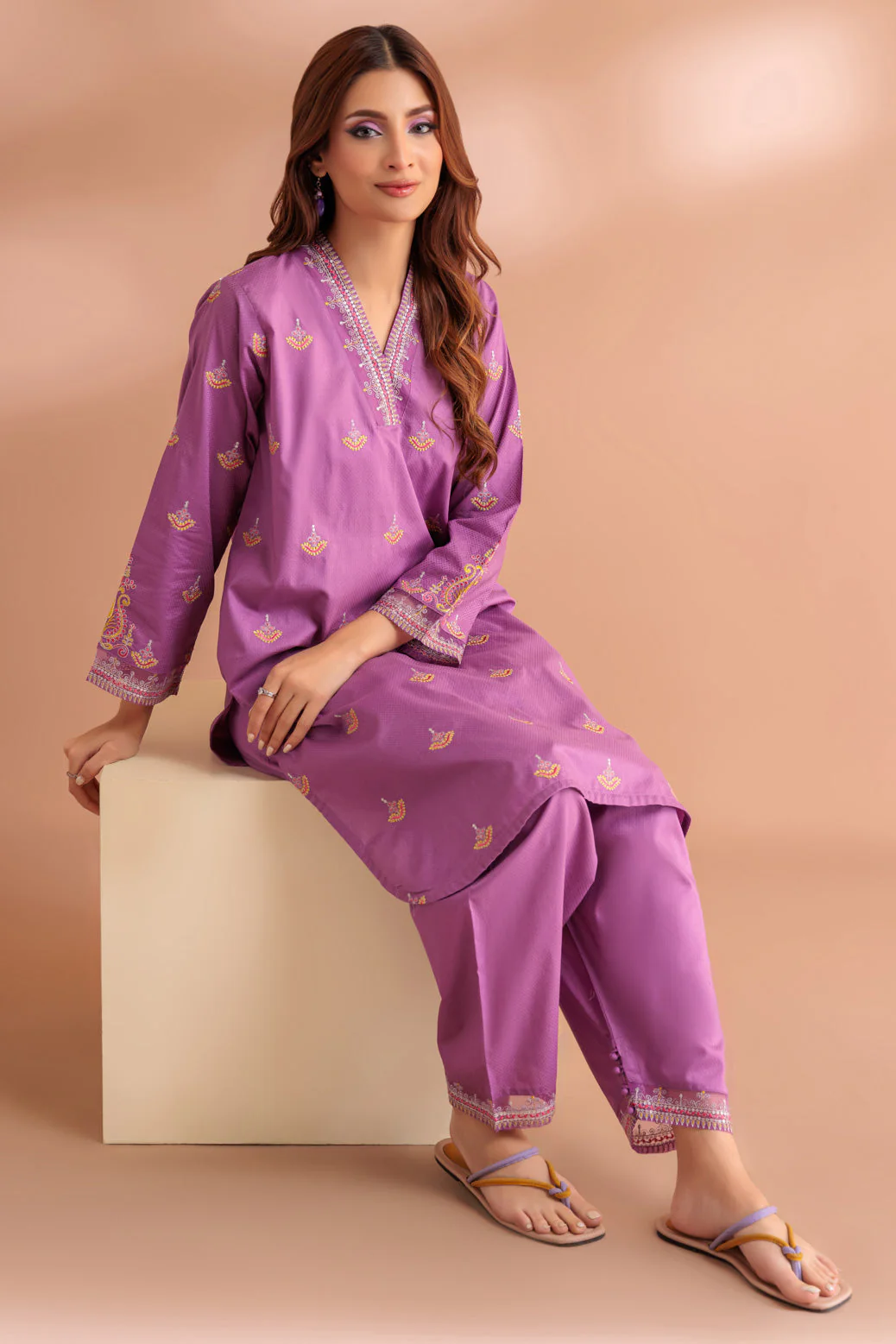 PURPLE-DOBBY-2 PIECE (SSS232P45)
