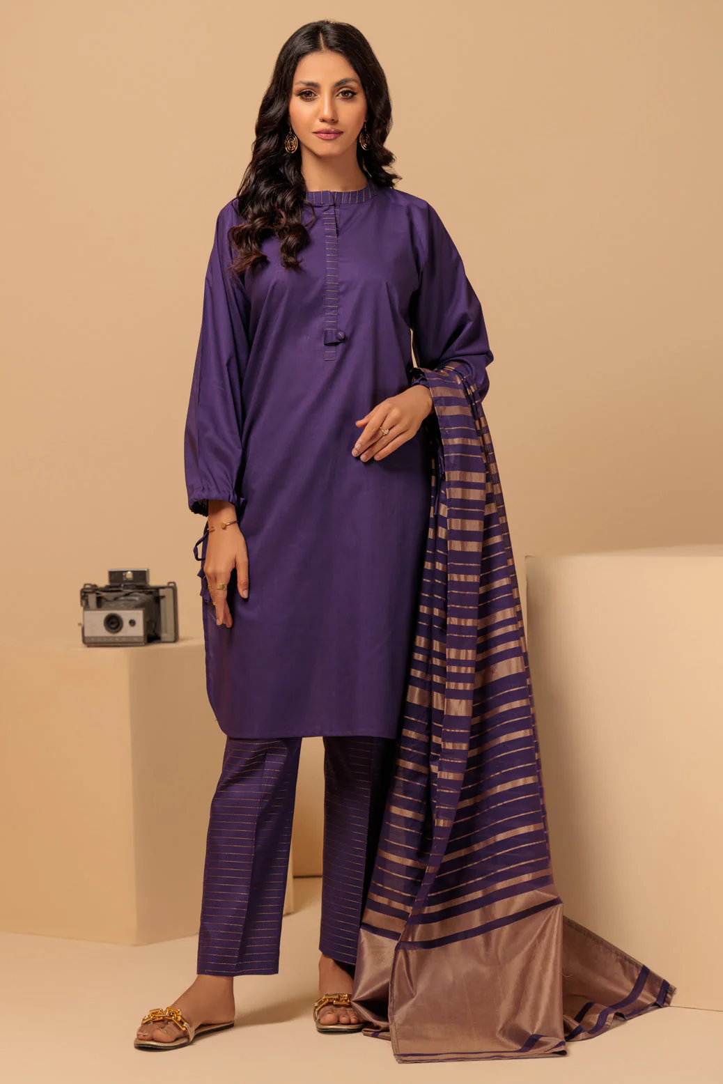 PURPLE-DOBBY-3 PIECE (SSS233P78) - Image 5