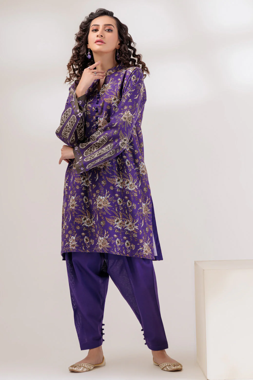 PURPLE-DOUBLE COTTON-2 PIECE (WS6232P14) - Image 2