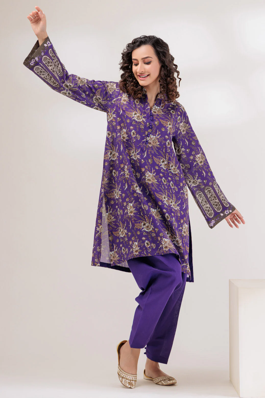 PURPLE-DOUBLE COTTON-2 PIECE (WS6232P14) - Image 3