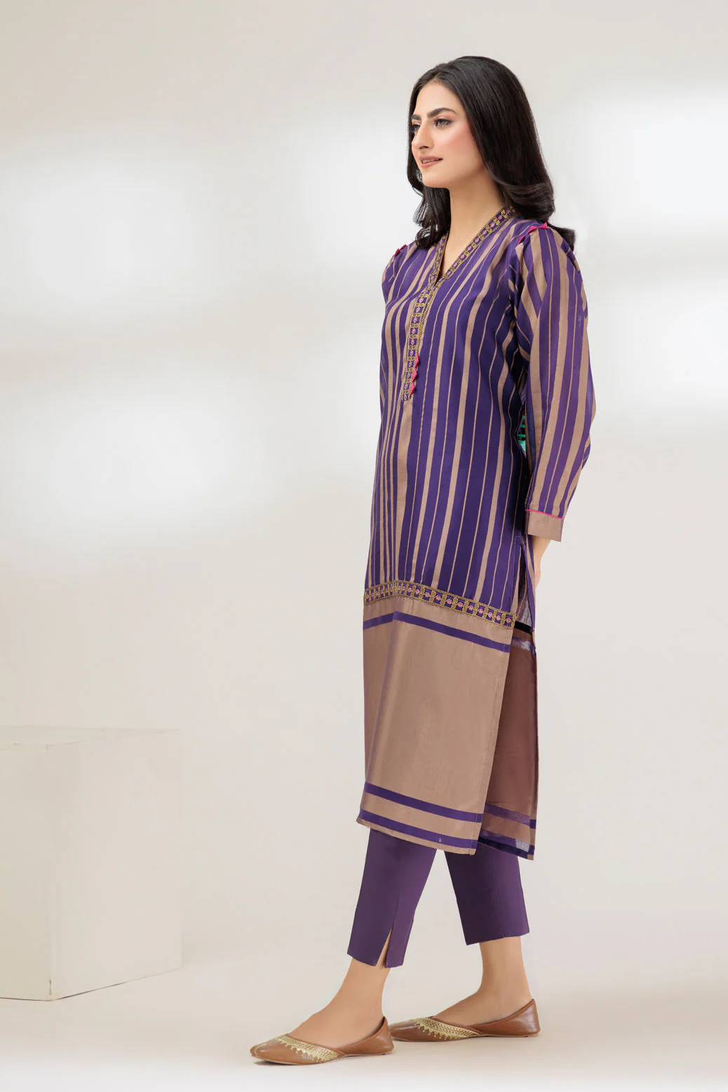 PURPLE-DYED ZARI-1 PIECE (SSS231P08) - Image 2