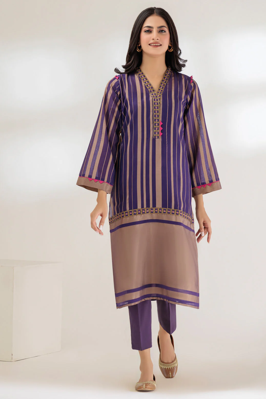 PURPLE-DYED ZARI-1 PIECE (SSS231P08) - Image 3