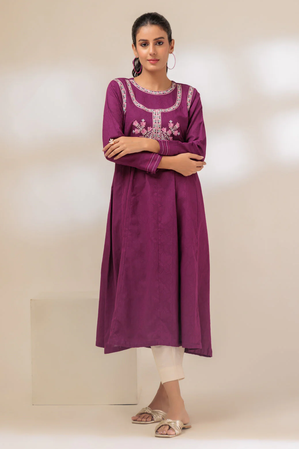 PURPLE-JACQUARD-1 PIECE (BSAS231P04) - Image 4