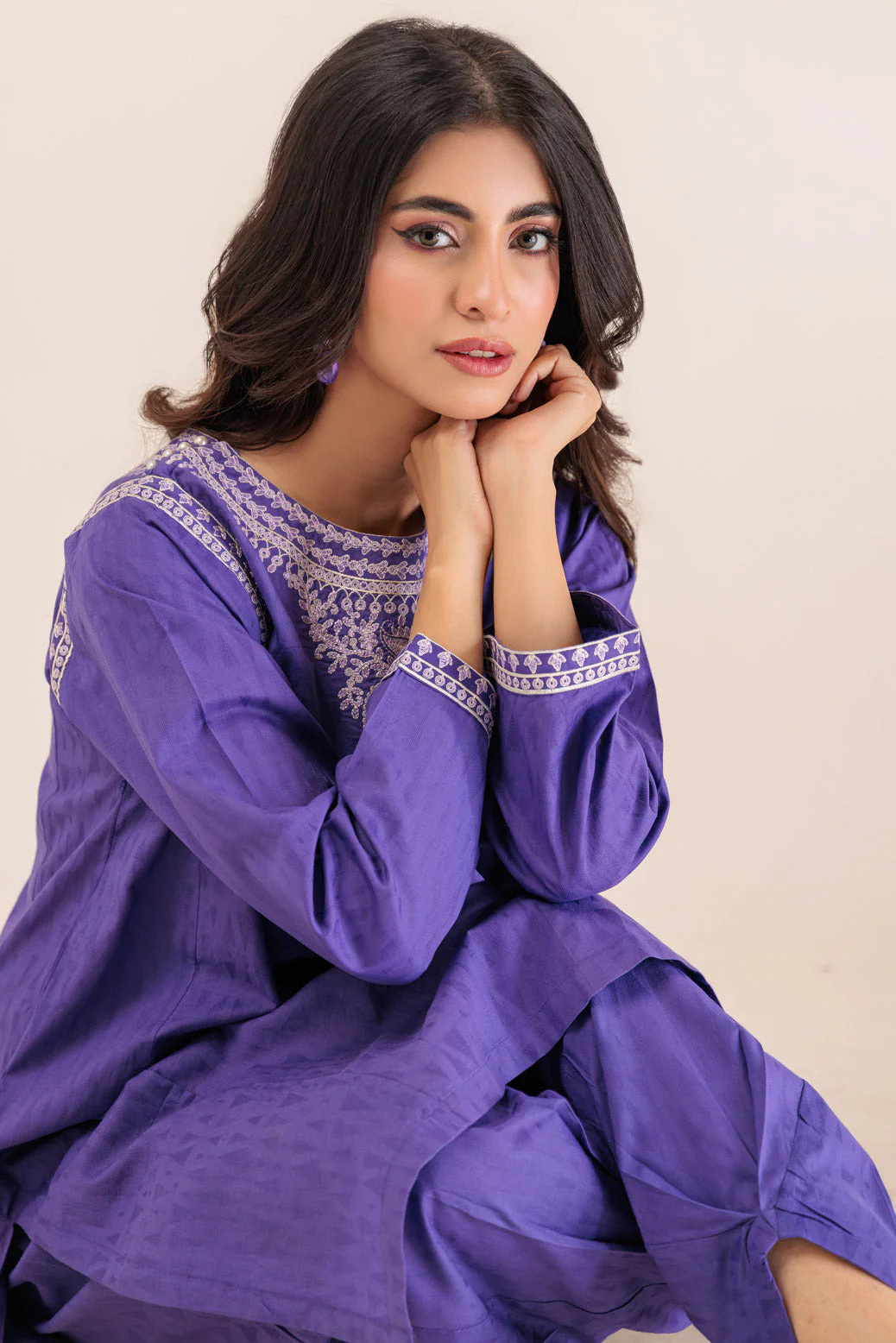 PURPLE-JACQUARD-2 PIECE (BSAS232P26) - Image 3