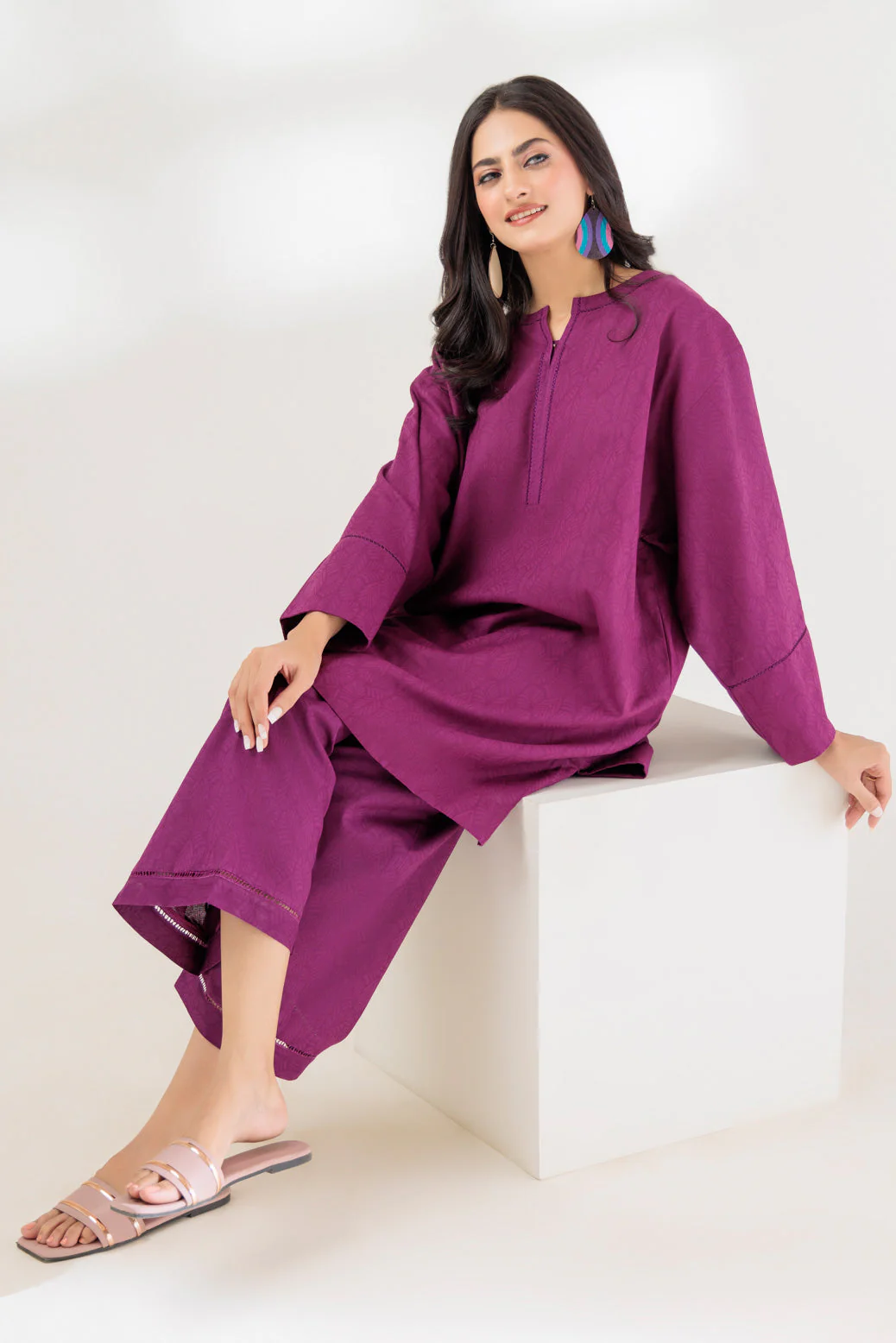 PURPLE-JACQUARD-2 PIECE (BSAS232P41) - Image 4
