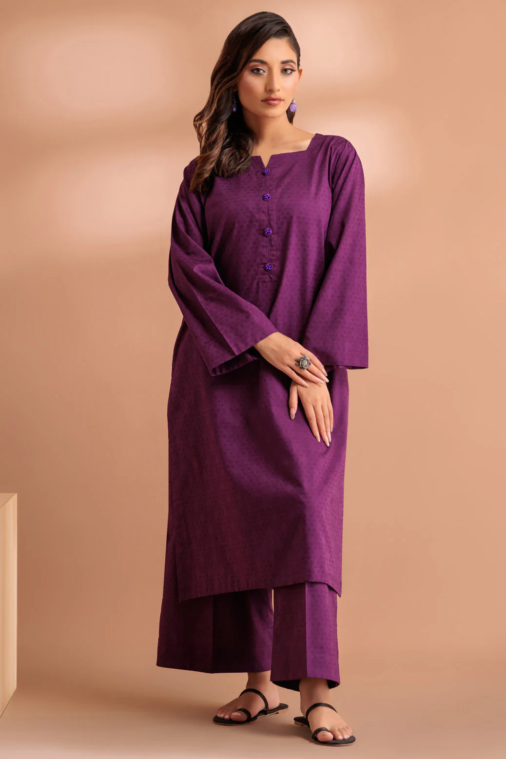 PURPLE-JACQUARD-2 PIECE (SS2242P02) - Image 4
