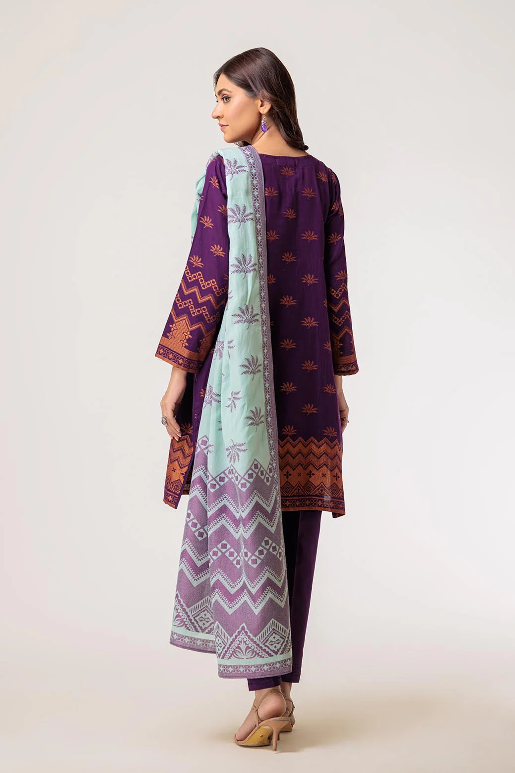 PURPLE-JACQUARD-3 PIECE (ABN233P23) - Image 3