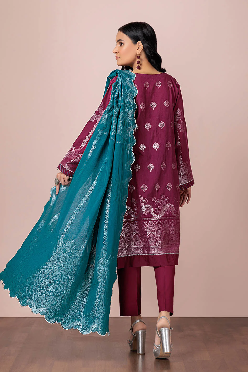 PURPLE-JACQUARD-3 PIECE (HBN233P38A) - Image 2