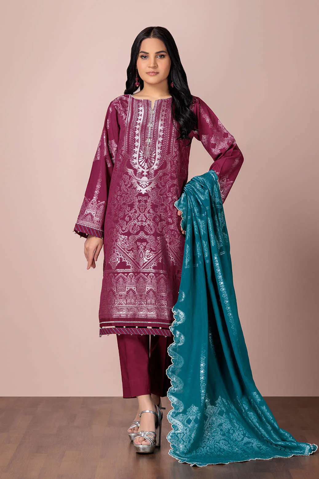 PURPLE-JACQUARD-3 PIECE (HBN233P38A) - Image 3