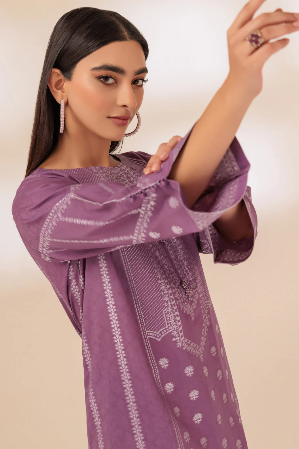 PURPLE-JACQUARD-3 PIECE (PWJ1233P09) - Image 4
