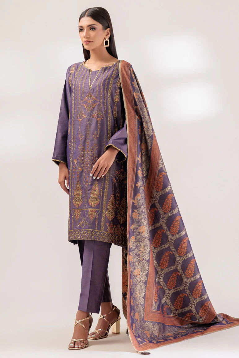 PURPLE-JACQUARD-3 PIECE (PWS5233P13) - Image 3