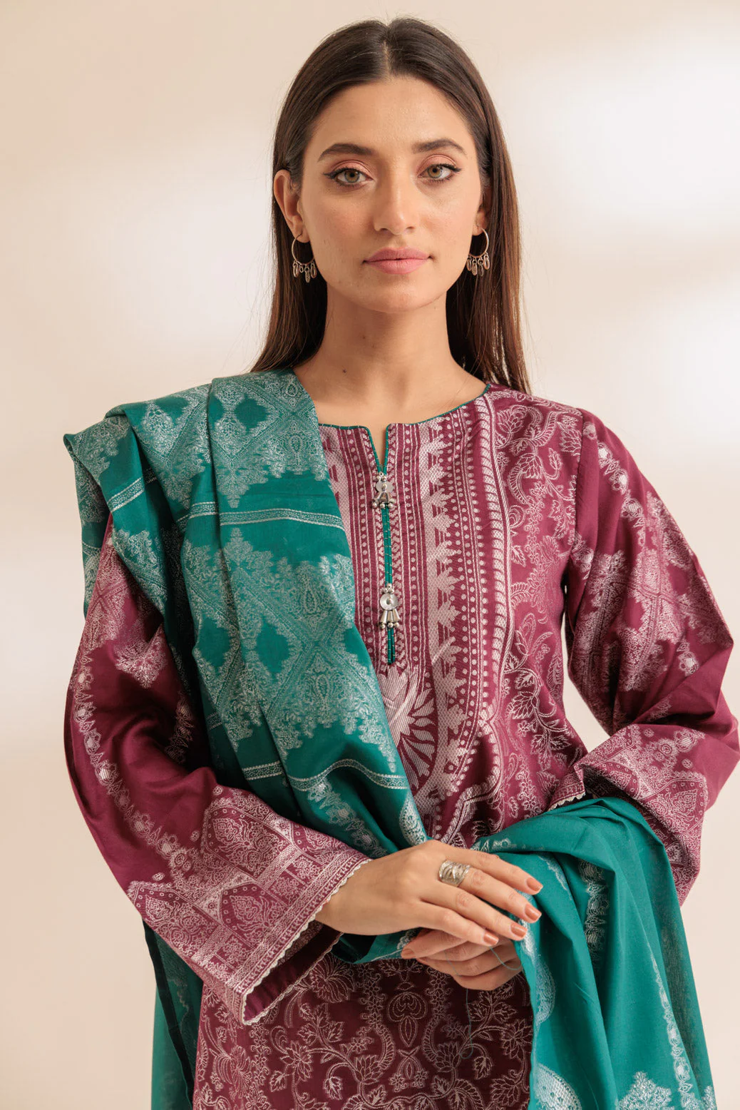 PURPLE-JACQUARD-3 PIECE (SJ5243P04) - Image 3
