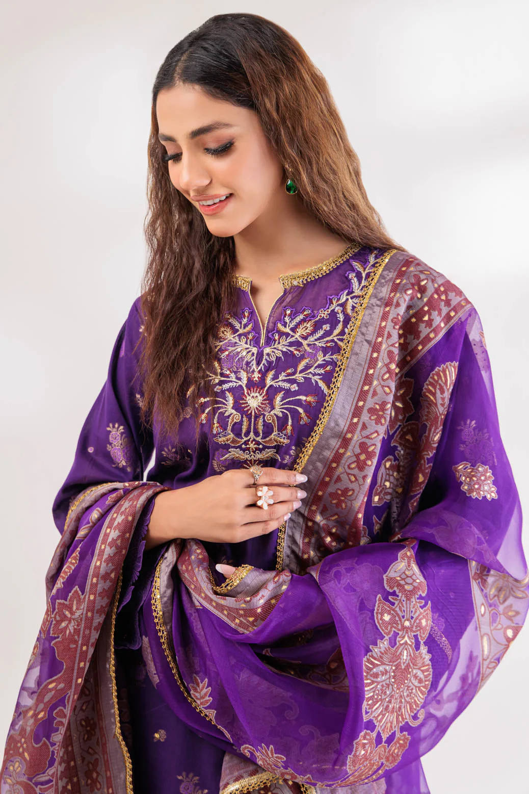 PURPLE-JACQUARD-3 PIECE (SS5243P11) - Image 2