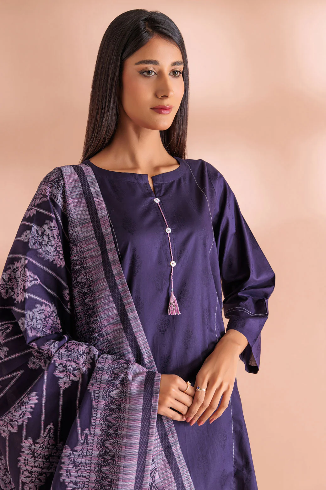 PURPLE-JACQUARD-3 PIECE (WS5233P11) - Image 2