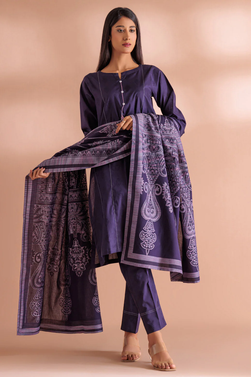 PURPLE-JACQUARD-3 PIECE (WS5233P11) - Image 3