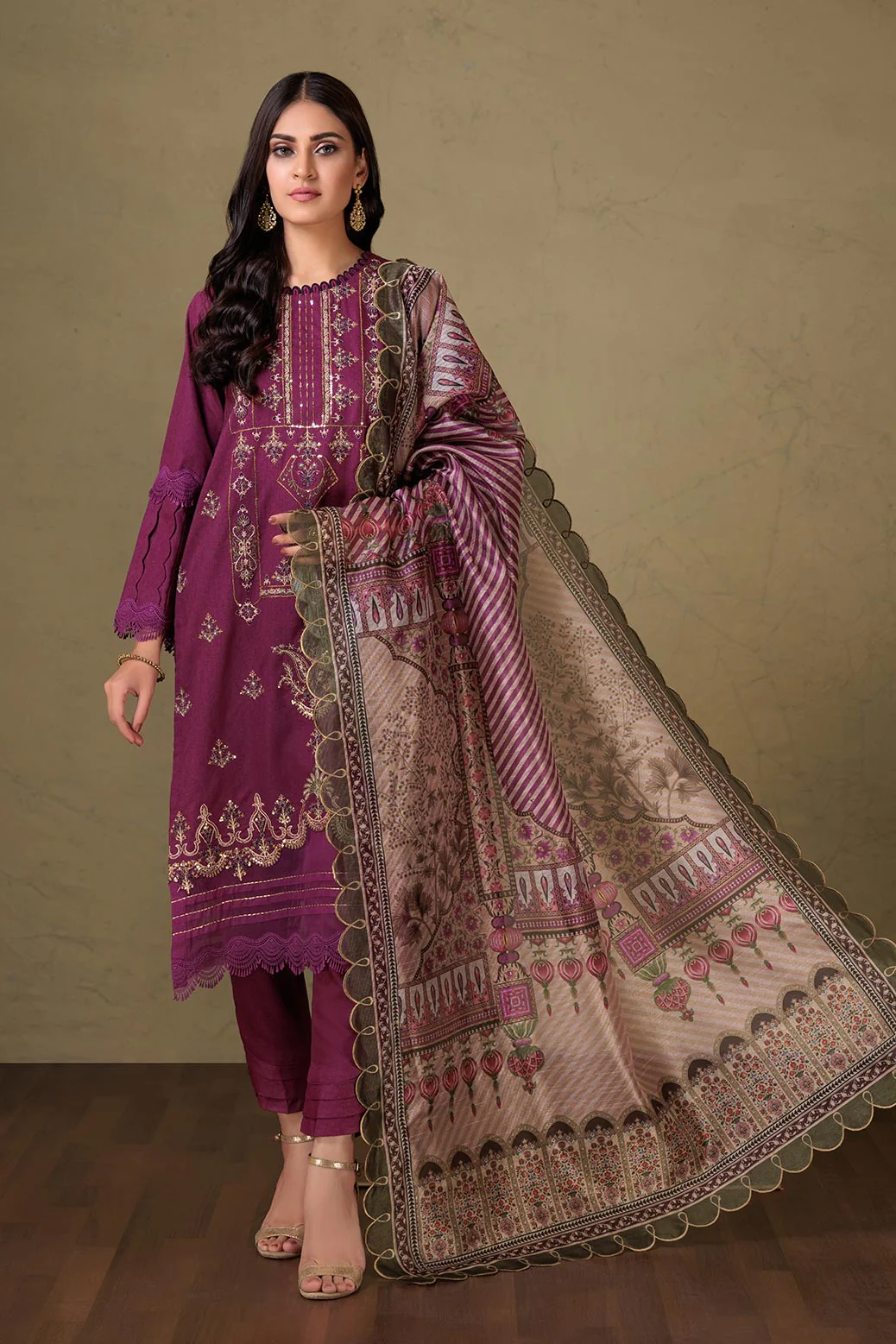 PURPLE-KARANDI-3 PIECE (HR2W223P06) - Image 3