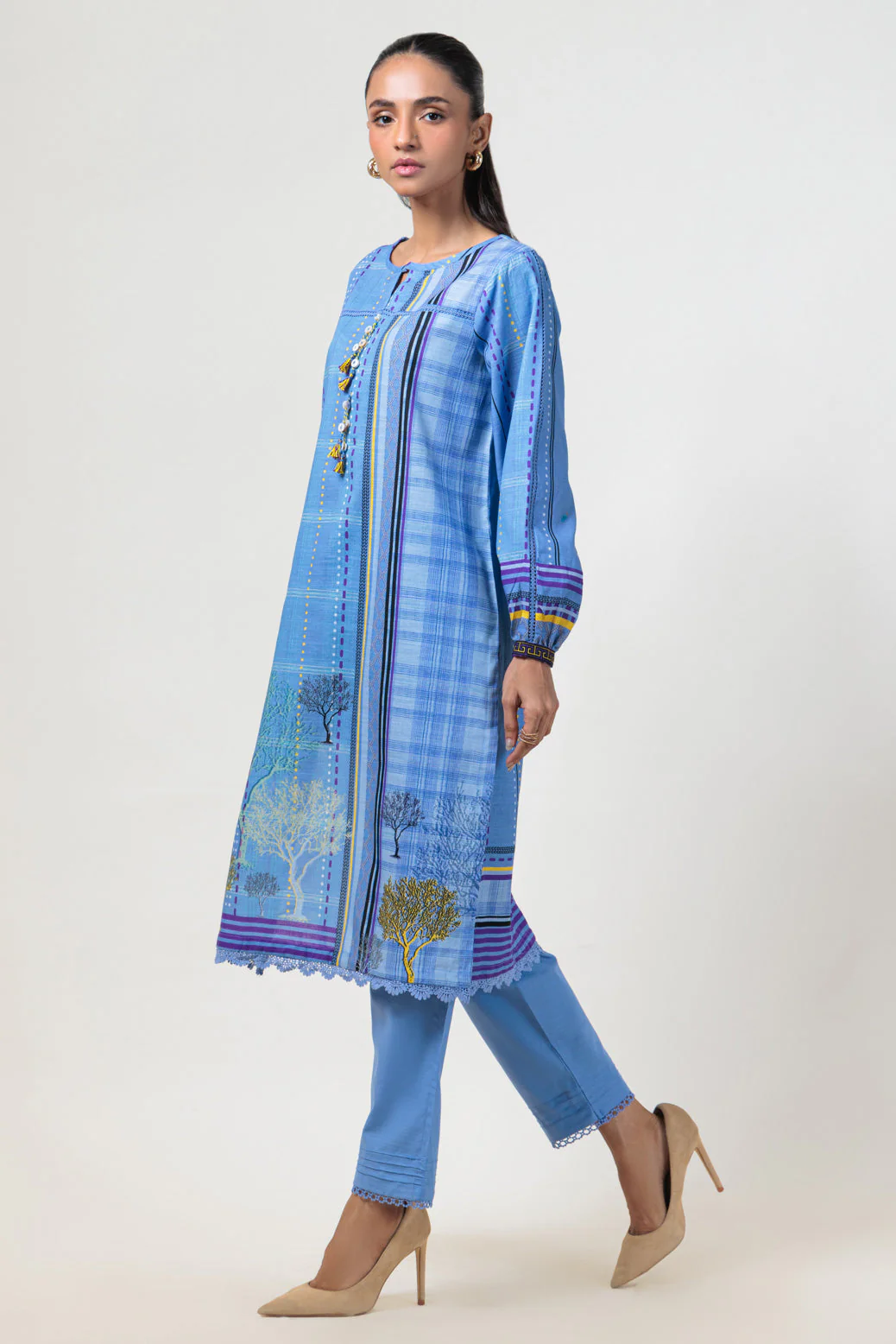 BLUE-KHADDAR-2 PIECE (WS1242P02) - Image 3