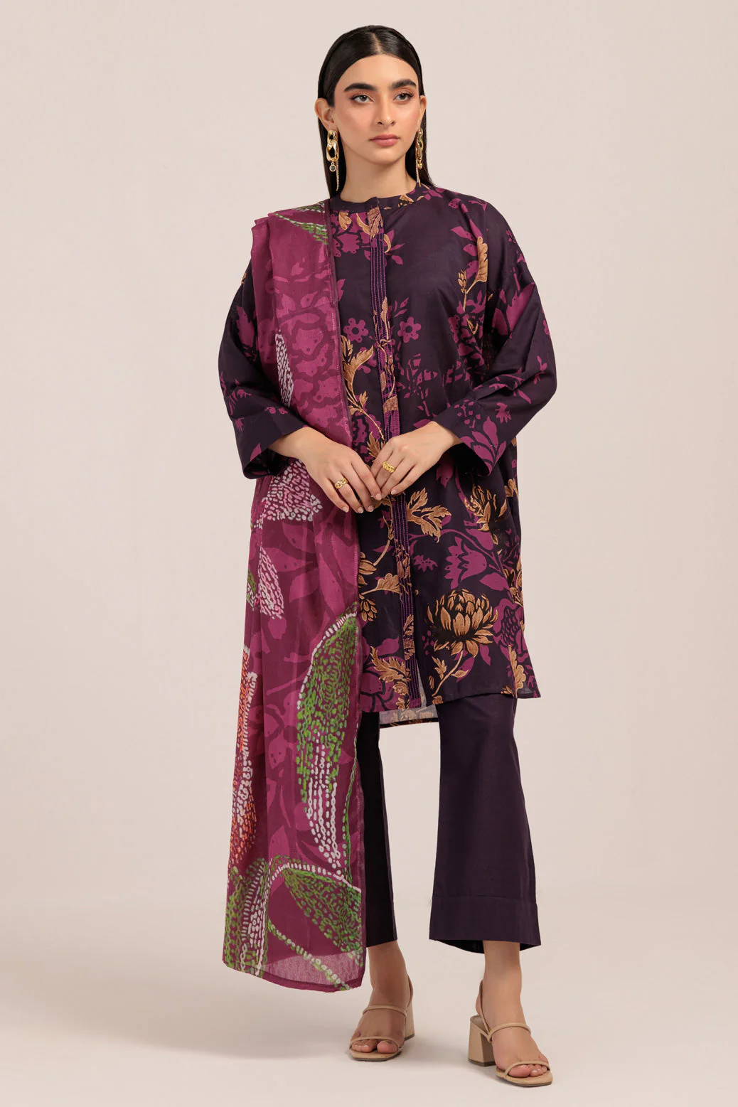 PURPLE-KHADDAR-3 PIECE (WS2243P21) - Image 2