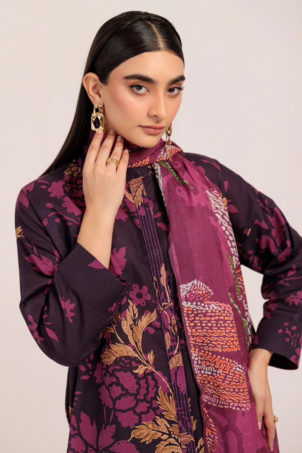 PURPLE-KHADDAR-3 PIECE (WS2243P21) - Image 3