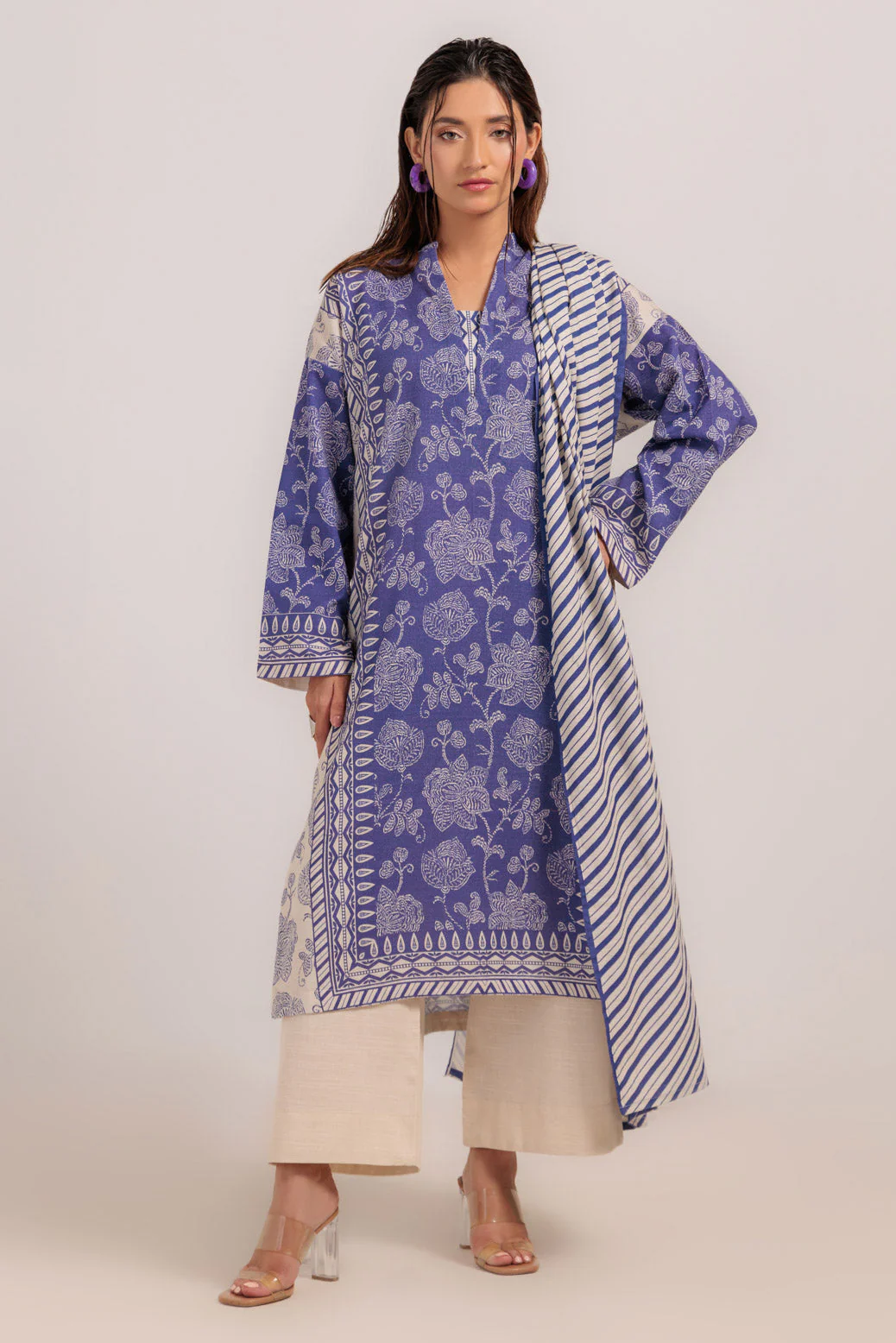 PURPLE-KHADDAR-3 PIECE (WS2243P37) - Image 2