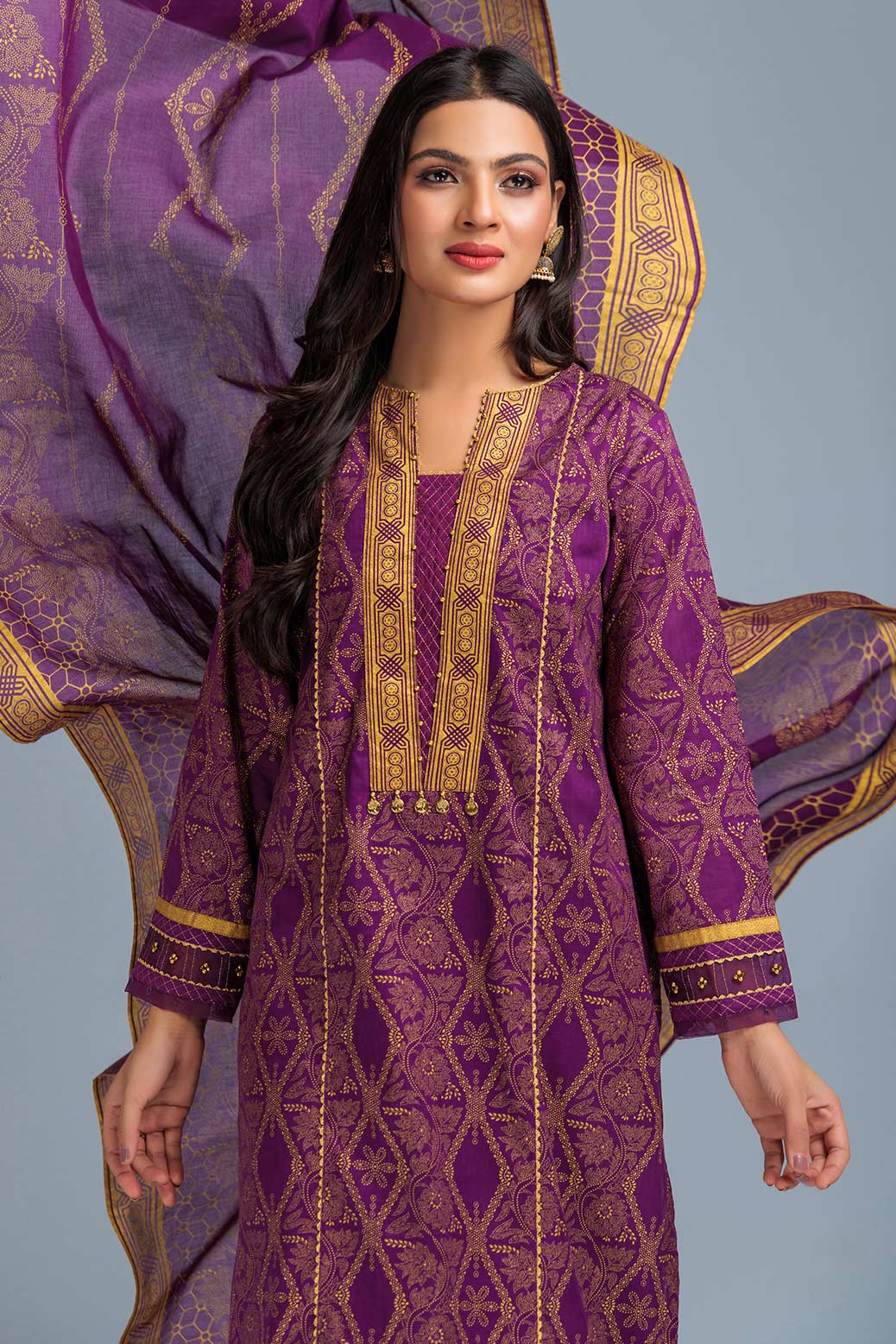 PURPLE-LAWN-3 PIECE (SAS233P73) - Image 2