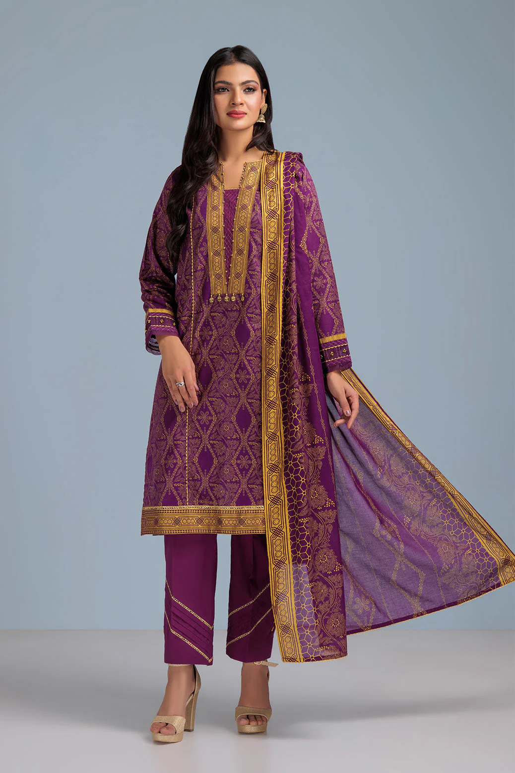 PURPLE-LAWN-3 PIECE (SAS233P73) - Image 3