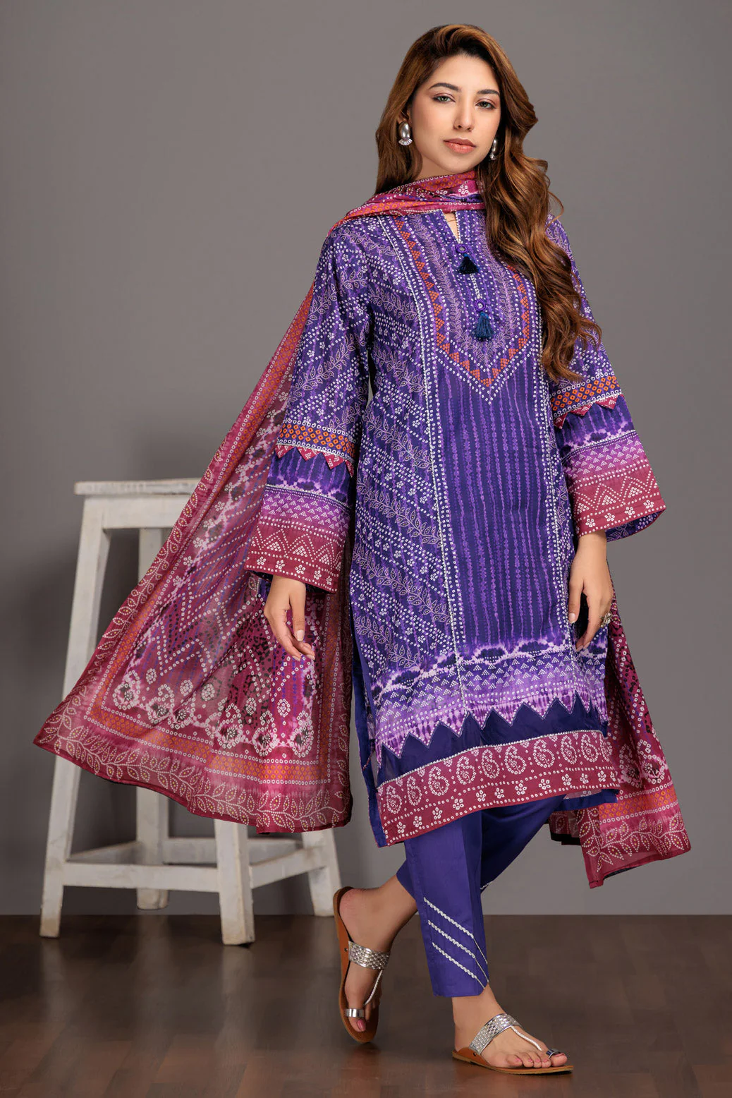 PURPLE-LAWN-3 PIECE (SSS233P02) - Image 2