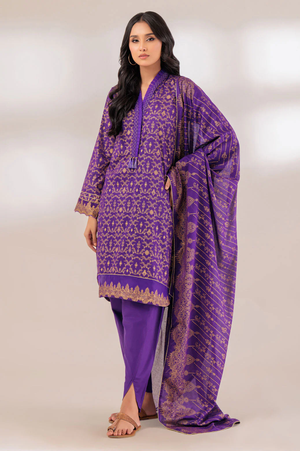 PURPLE-LAWN-3 PIECE (SSS233P84) - Image 2