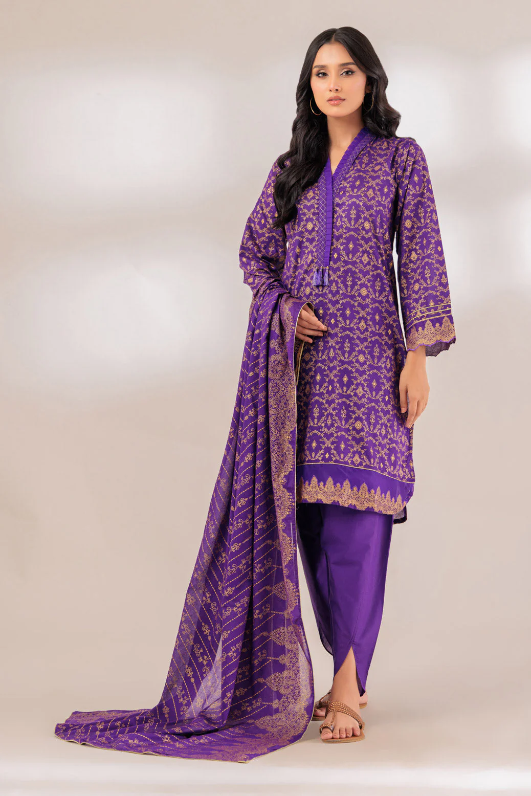 PURPLE-LAWN-3 PIECE (SSS233P84) - Image 3