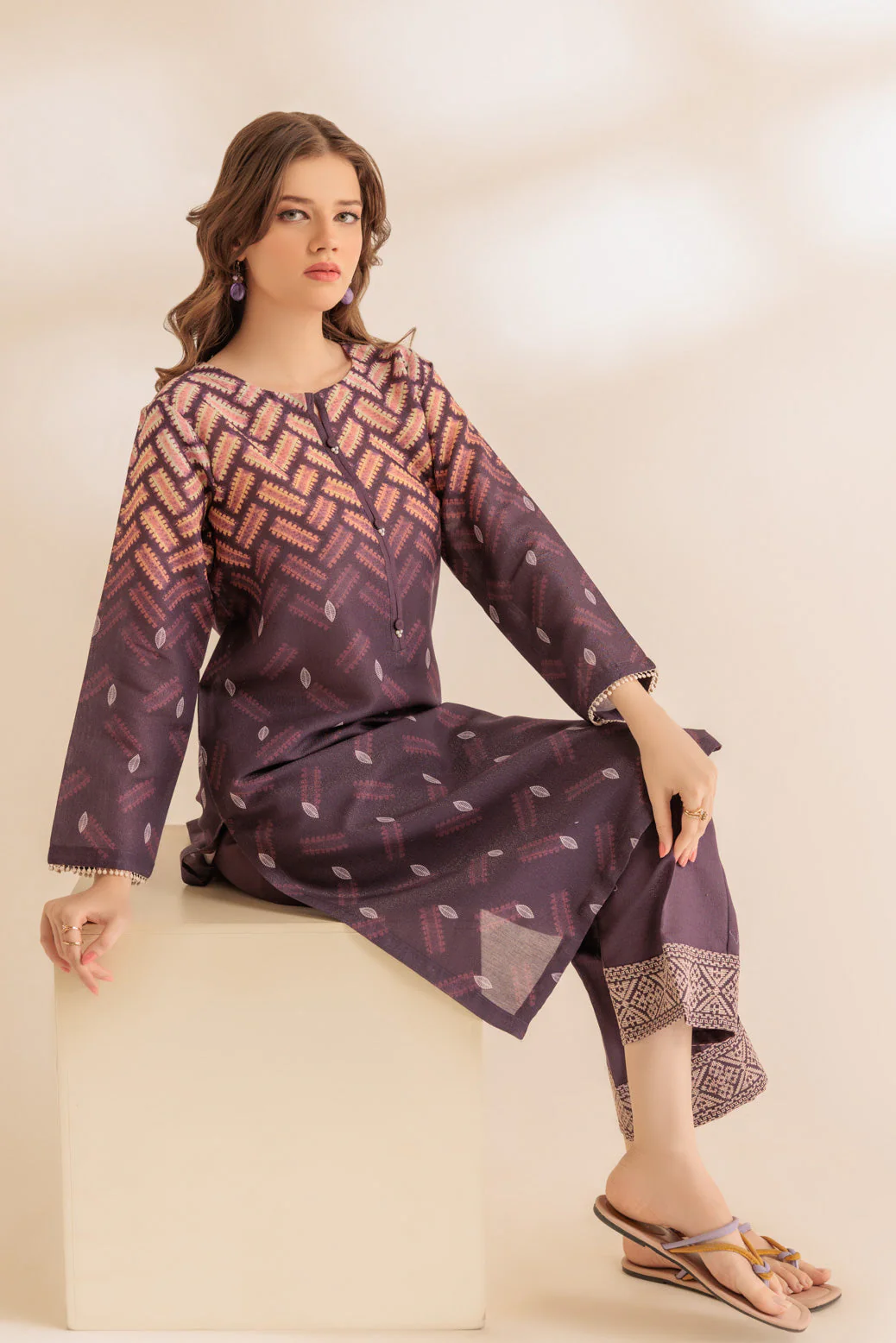 PURPLE-SHIMMERY-2 PIECE (SS2242P31) - Image 3