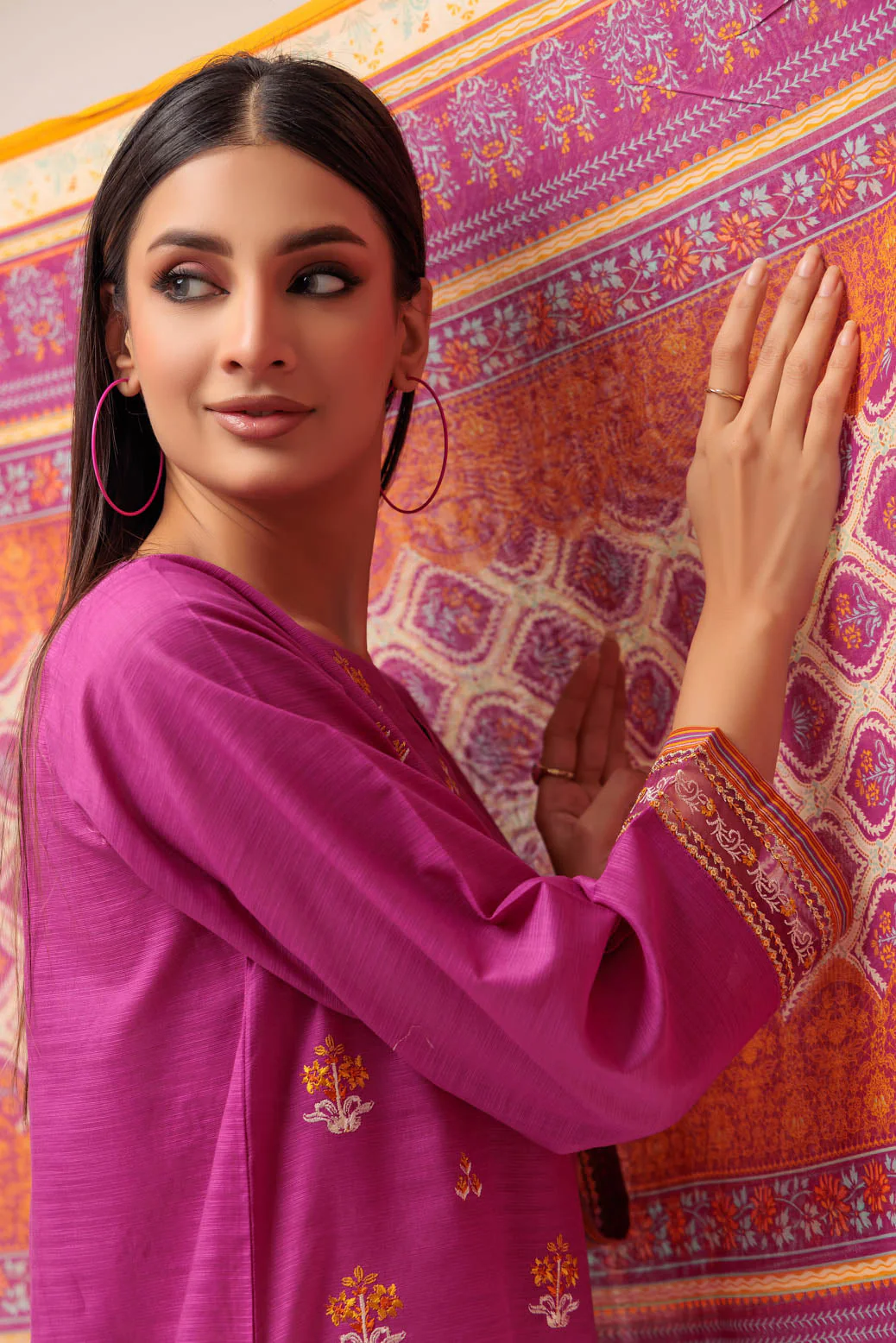 PURPLE-SLUB LAWN-3 PIECE (PWS1233P01) - Image 3