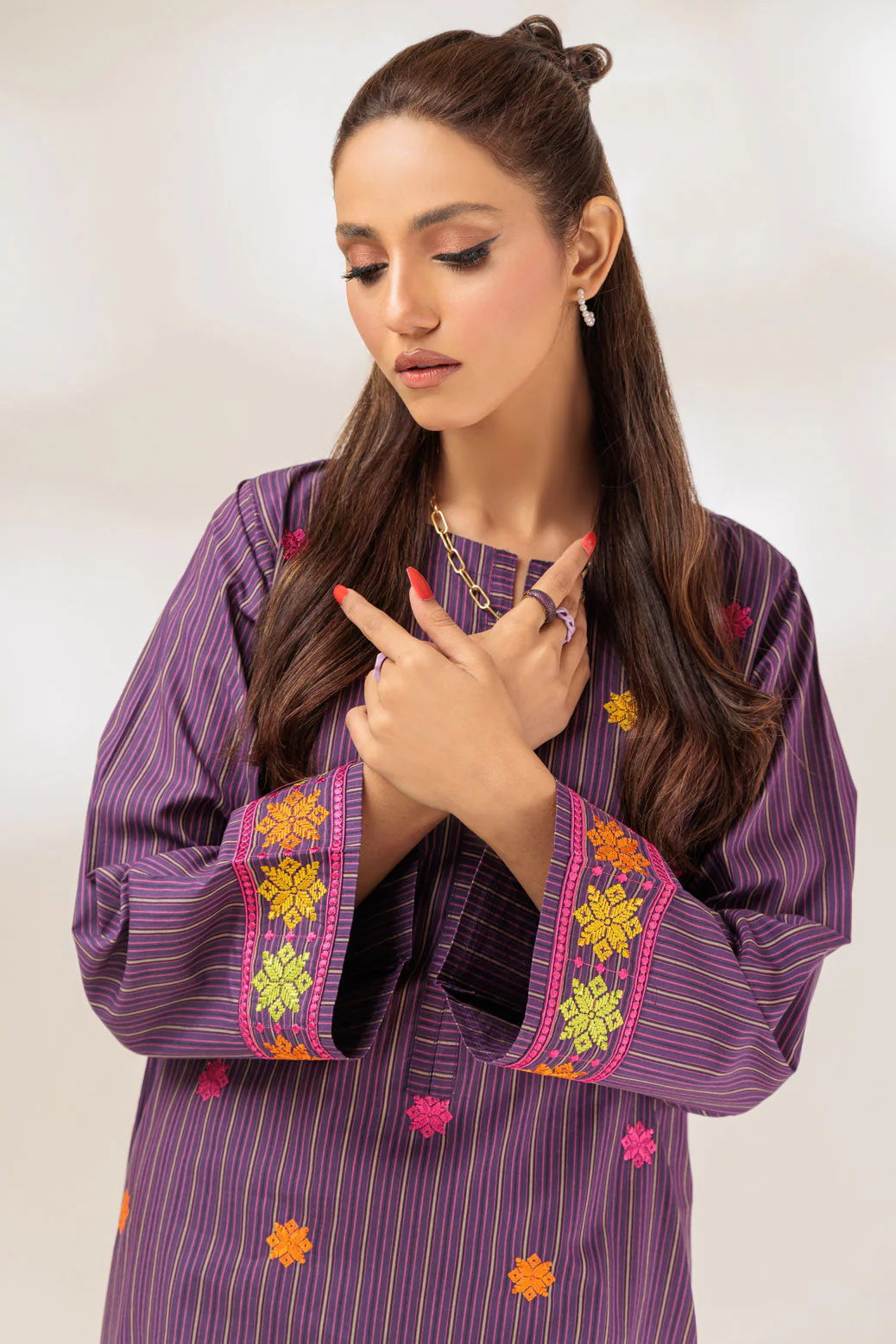 PURPLE-YARN-2 PIECE (BSAS232P20) - Image 2