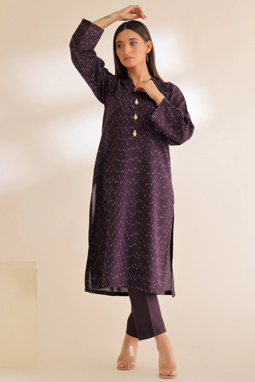 PURPLE-YARN DYED-2 PIECE (SS6242P06) - Image 3