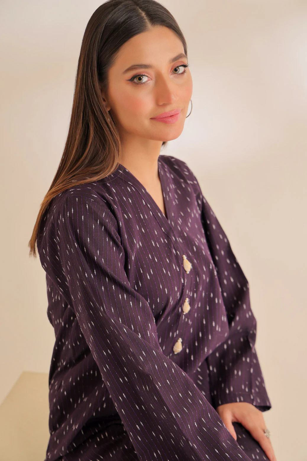 PURPLE-YARN DYED-2 PIECE (SS6242P06) - Image 4