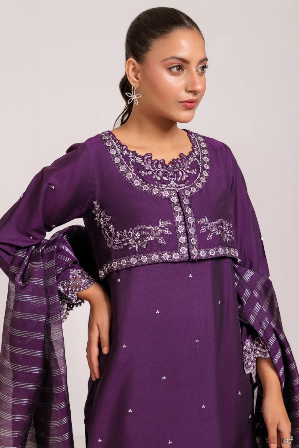 PURPLE-KHADDI NET-3 PIECE (PWS5243P12) - Image 4