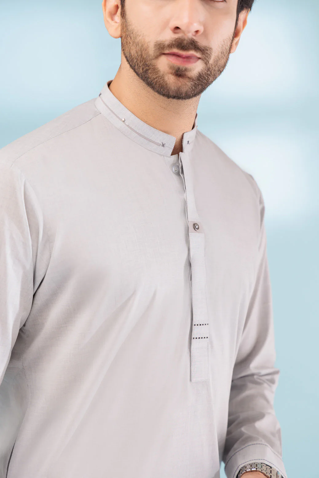 R-DENIM-BLENDED-KURTA PAJAMA TROUSER - (KSB23-006) - Image 3