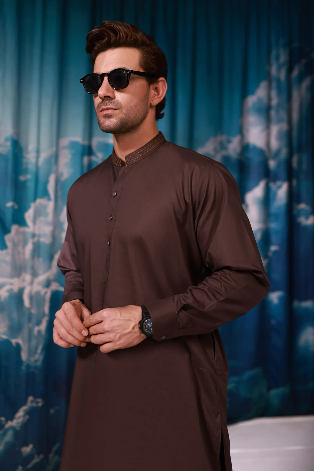 R-WOOD-COTTON-KURTA SHALWAR - (KSRW24-003) - Image 2