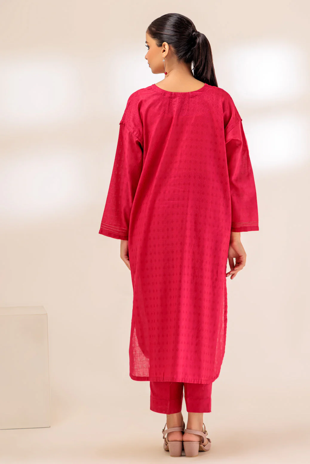 RED-JACQUARD-2 PIECE (BSAS232P44) - Image 3