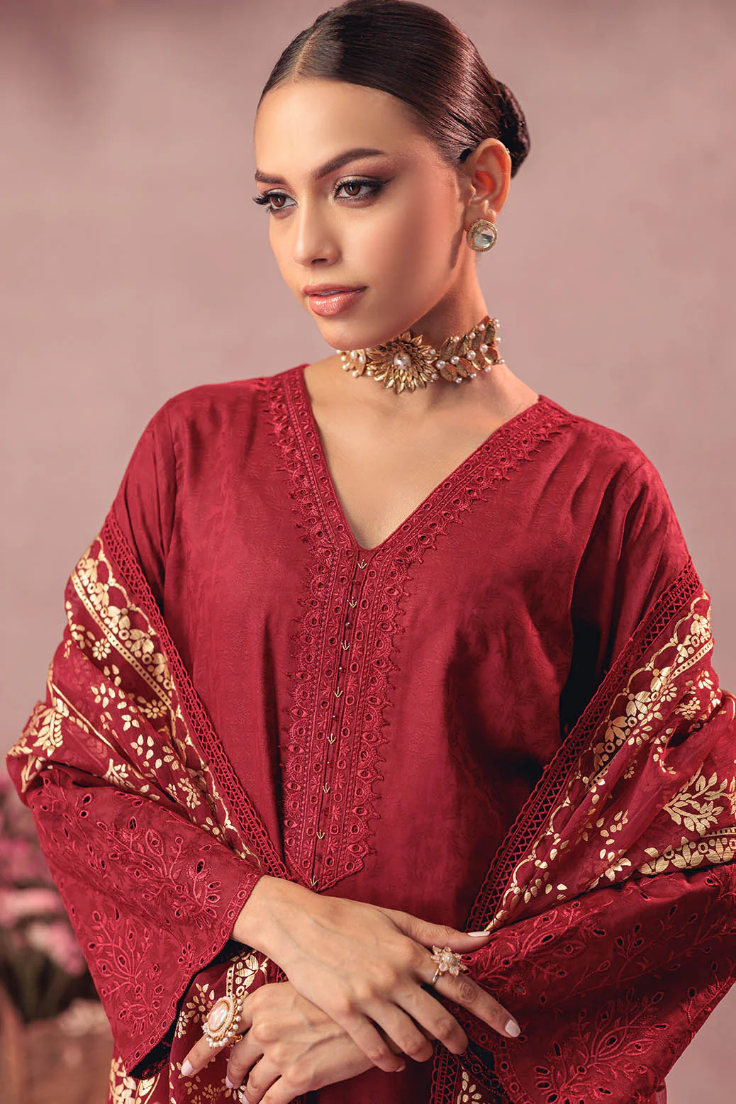 RED-JACQUARD-3 PIECE (CD1S5243P7) - Image 2