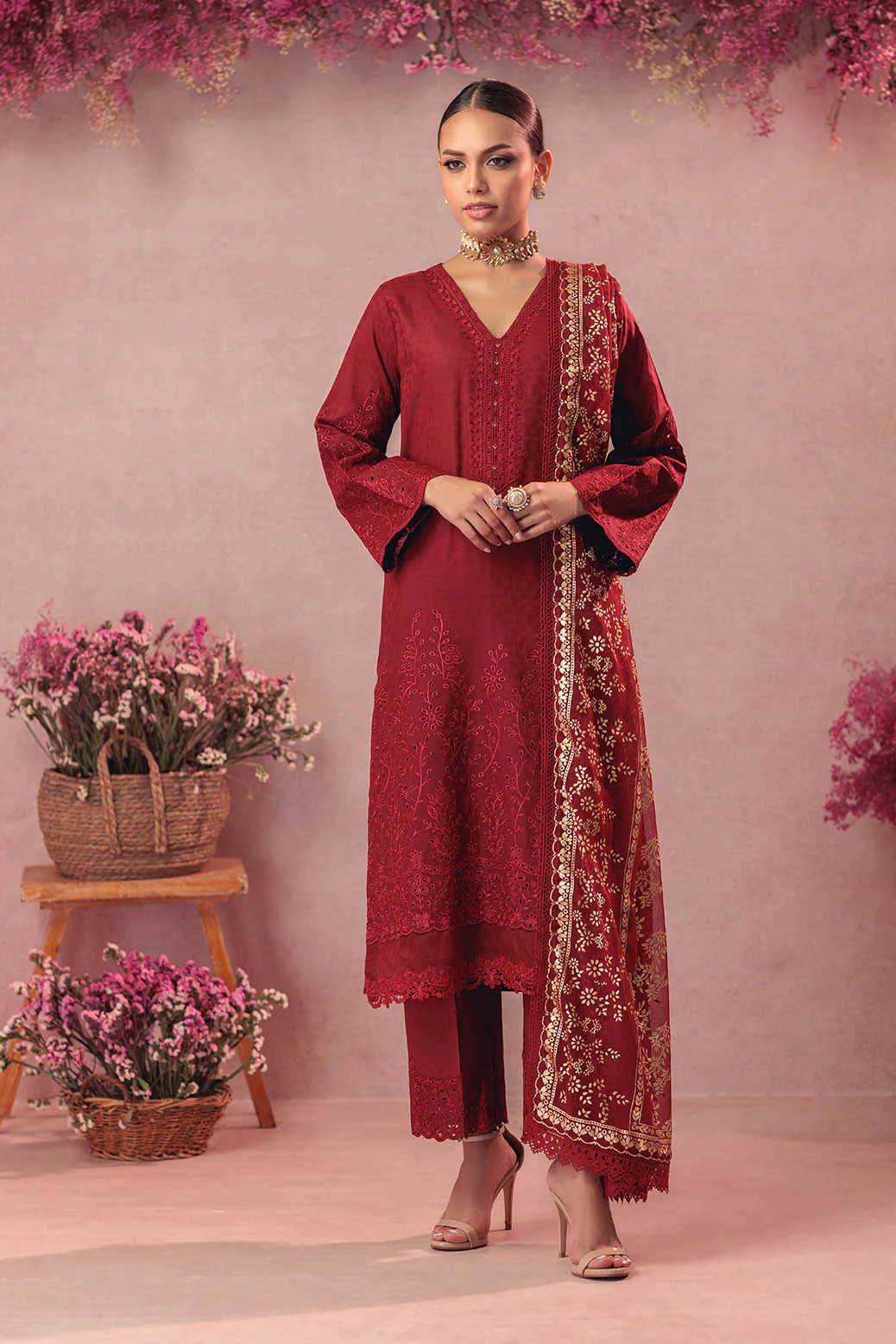 RED-JACQUARD-3 PIECE (CD1S5243P7) - Image 4