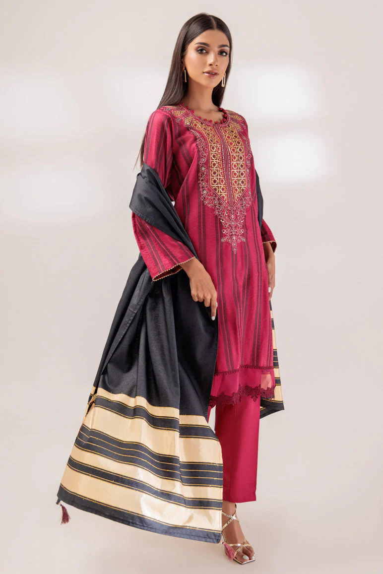RED-JACQUARD-3 PIECE (PWS5233P04) - Image 3