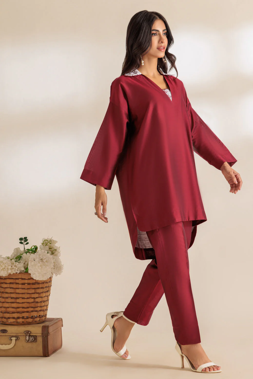 RED-RAW SILK-2 PIECE (BS7242P12) - Image 3