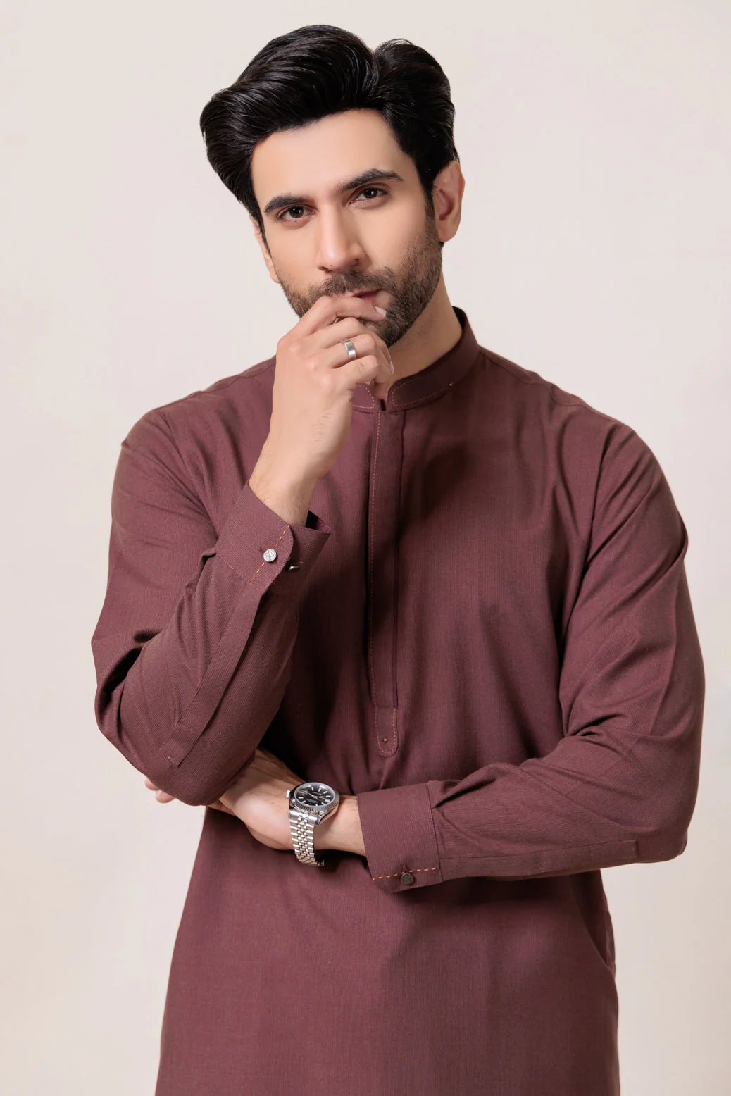 RUST-BLENDED-KURTA SHALWAR - (KSRW24-024) - Image 4