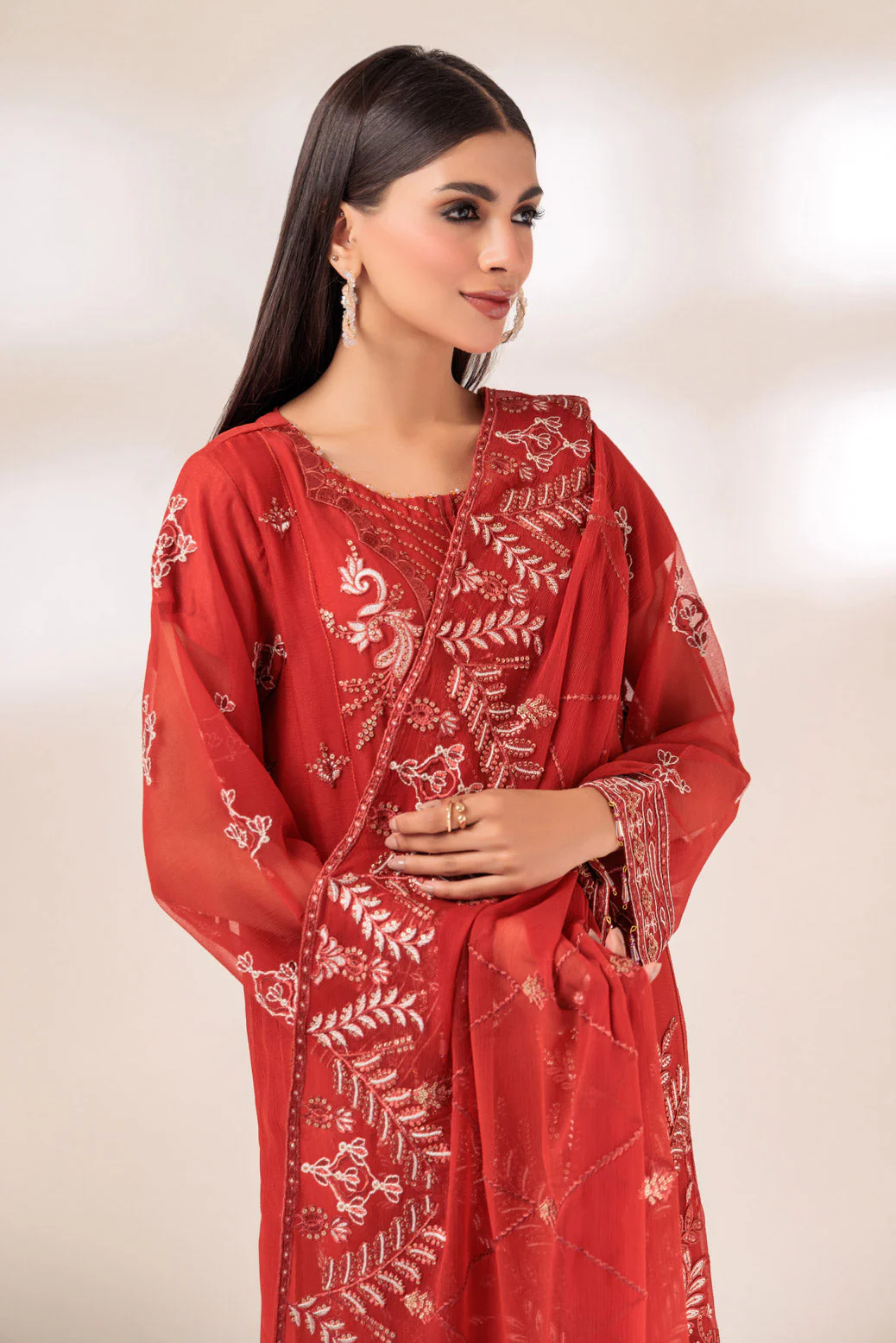 RUST-CHIFFON-3 PIECE (MWF233P01) - Image 2