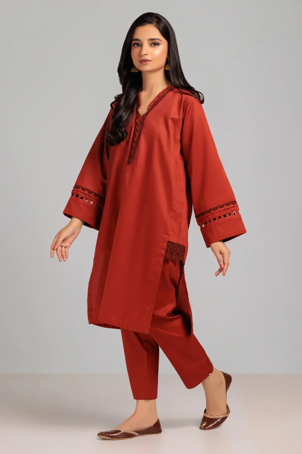 RUST-DOBBY-2 PIECE-SUIT (WHS222P16) - Image 3