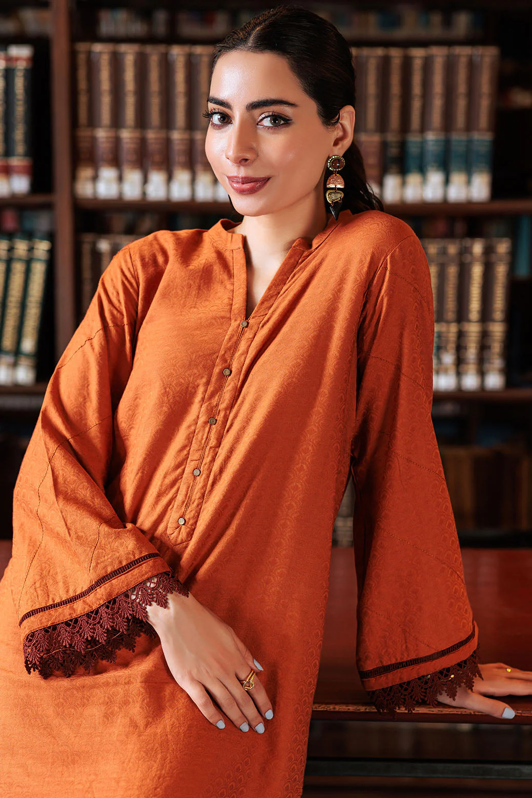 RUST-JACQUARD-2 PIECE (SRLS232P05) - Image 2